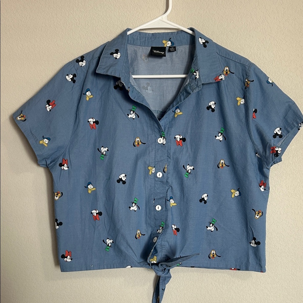 Disney Character Tie-Front Shirt